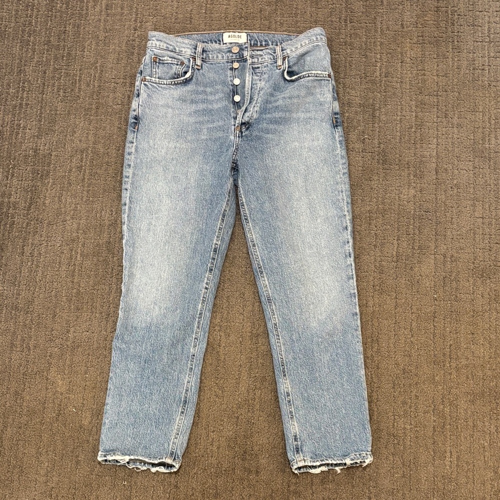 Agolde Riley size 28 Classic Blue Jeans like new